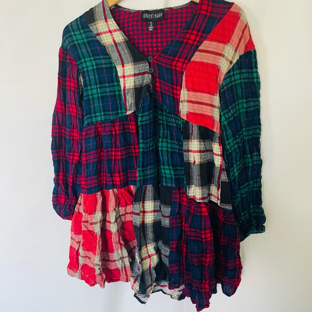 Dolls kill CURRENT MOOD BETTER TOGETHER PLAID MINI DRESS S